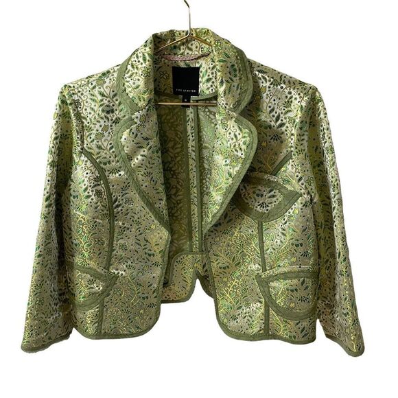 The Limited Jackets & Blazers - The Limited Green Floral Jacket Size MED